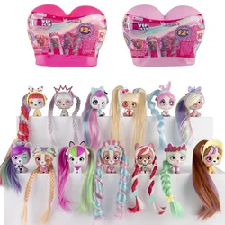 I Love VIP Pets Blind Box Toy Dressing and Combing Hair Surprise Hairdressing Doll Dog Pet Poodle Model Girls Birthday Gifts