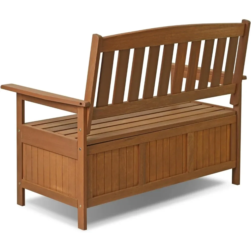 Hardwood Patio Furniture Bench Backyard Garden Furniture Outdoor Furniture Supplies Type Storage Box