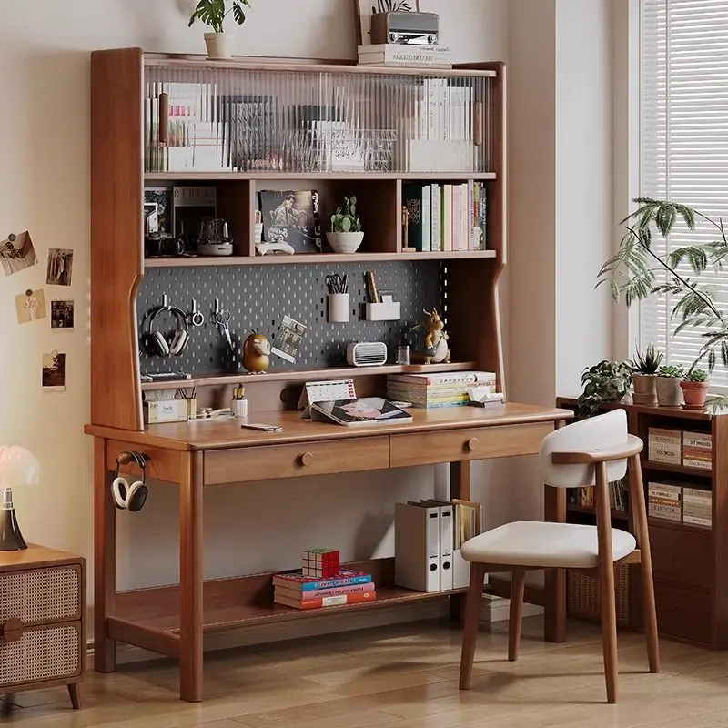 Modern Multi-functional Office Desk Hole Board Study Bookcase Book Desk Light Luxury Offcie Furniture El Escritorio XYSZ