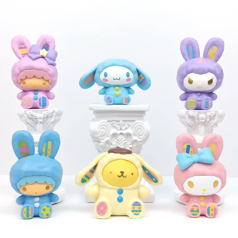 Figurka Sanrio z serii Kulomie Melody Tutu, figurka niespodzianka, lalka z kreskówki, ozdoba, lalka do automatów, jajko niespodzianka.
