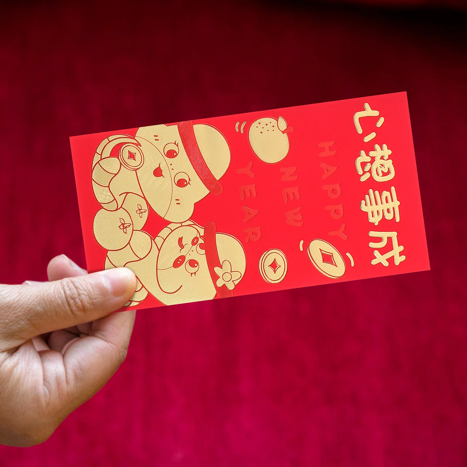 

24 шт., красные конверты с героями мультфильмов, конверты для денег на удачу, традиционный китайский Новый год, декор конвертов для свадьбы, процветание, счастье