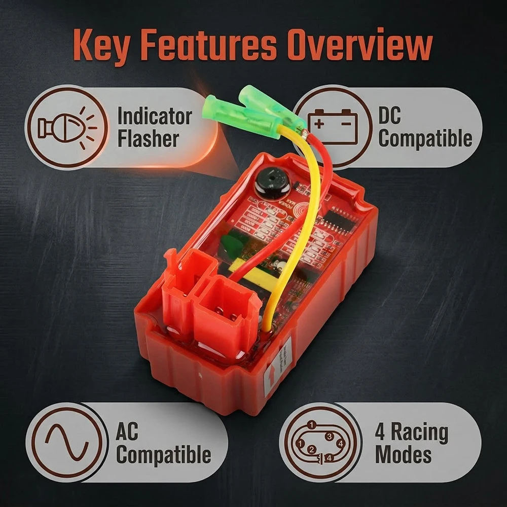 New Racing Ignition 6 Pin CDI AC DC Smart Touch Adjustable Speed Limit For Italika 170z 200z 250z Rt200 Rt250 Ex200 Ft150 Vento