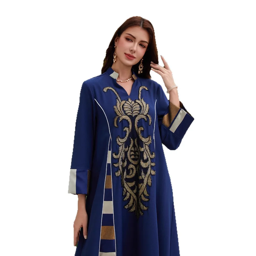 

Абая трансграничная внешняя торговля Ближний Восток халат женская одежда длинная юбка полосатый мусульманский халат женская одежда