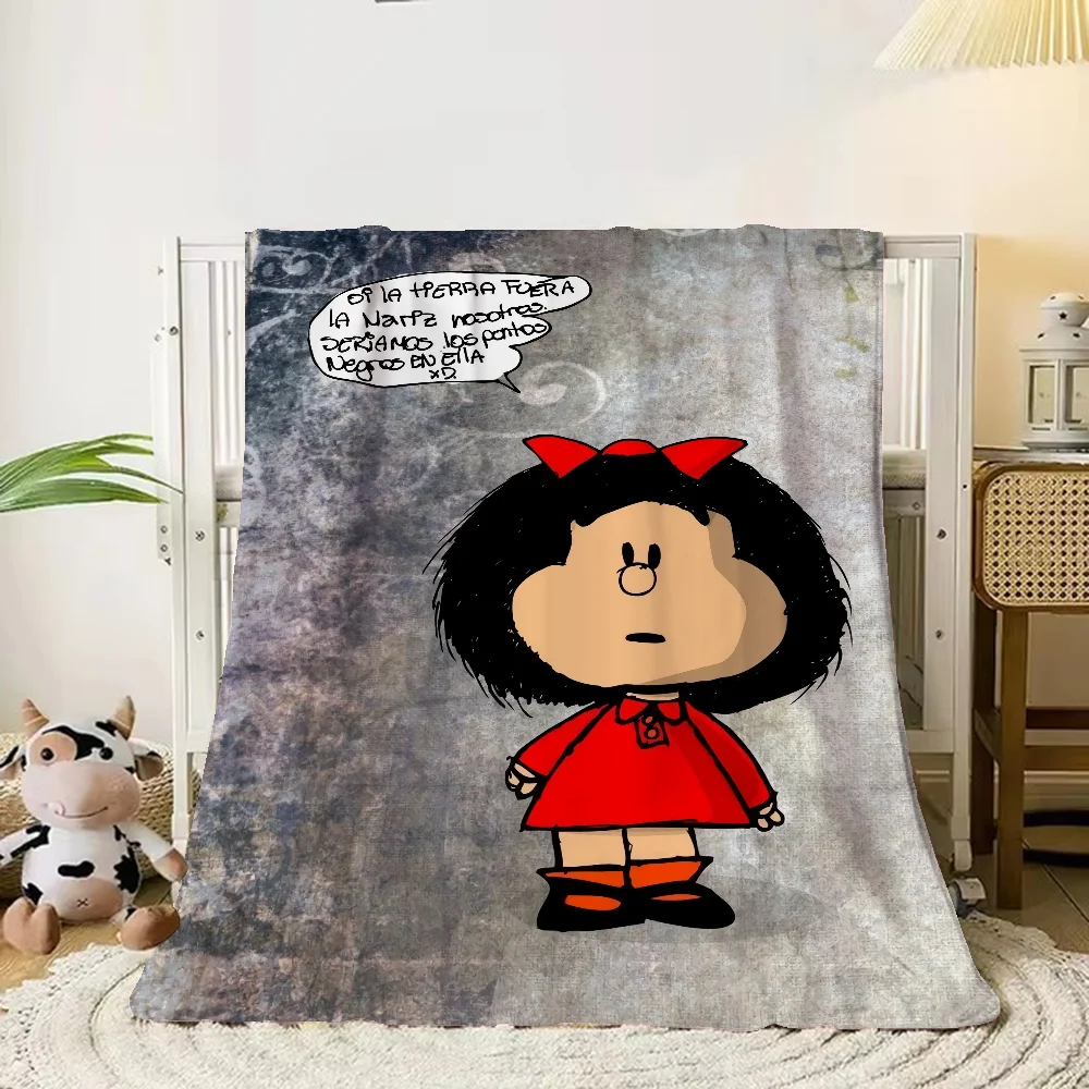 

Children's Blanket for Sofa Decoration Mafalda Knitted Plaid Custom Blankets for Adults Fleece Throw Blanket Luxury Bedding Knee