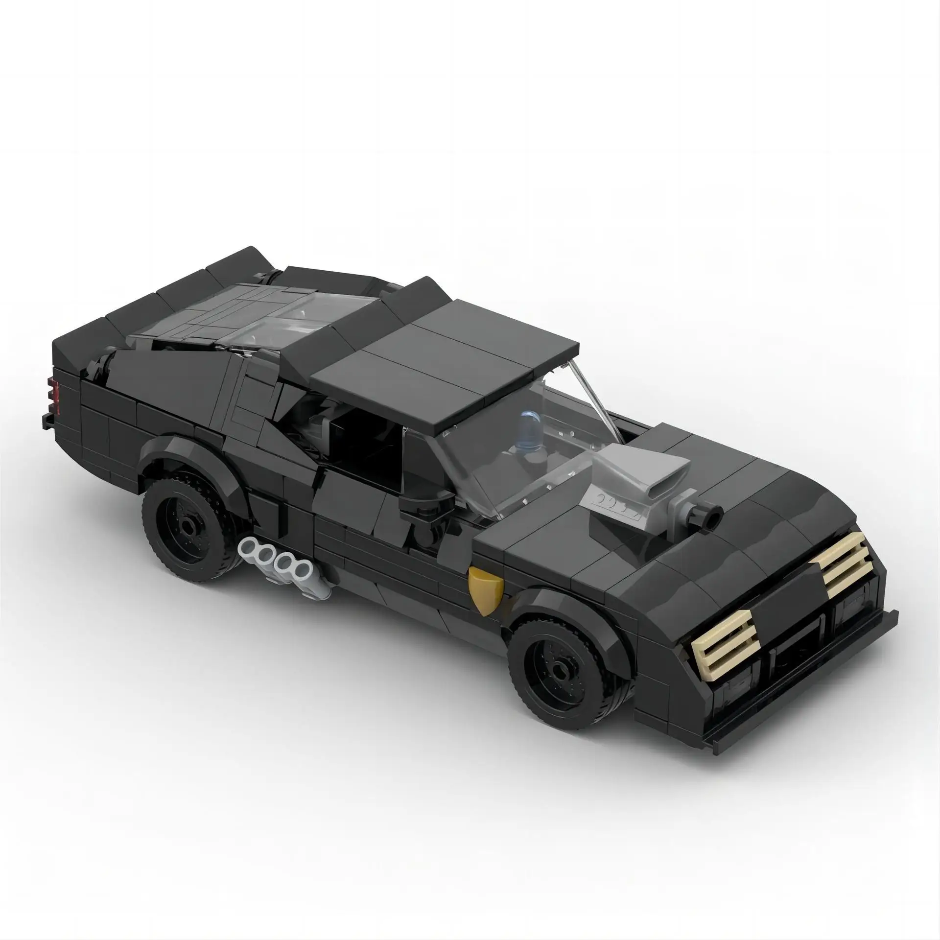 Maded Max V8 Interceptor Fury Road Speed Champions Technicial Racer Cars City Sports Vehicle Building Blocks Garage Toys Gift