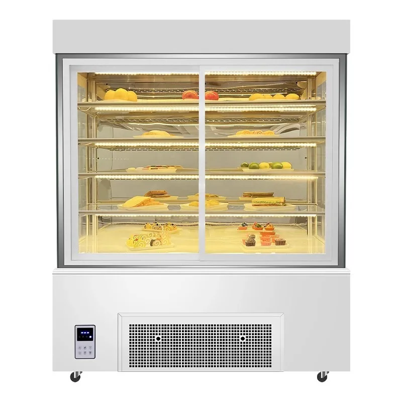 Display Cabinet Refrigerated Insulated Fruit Preservation Mousse Freezer Commercial Pastry Dessert Beverage