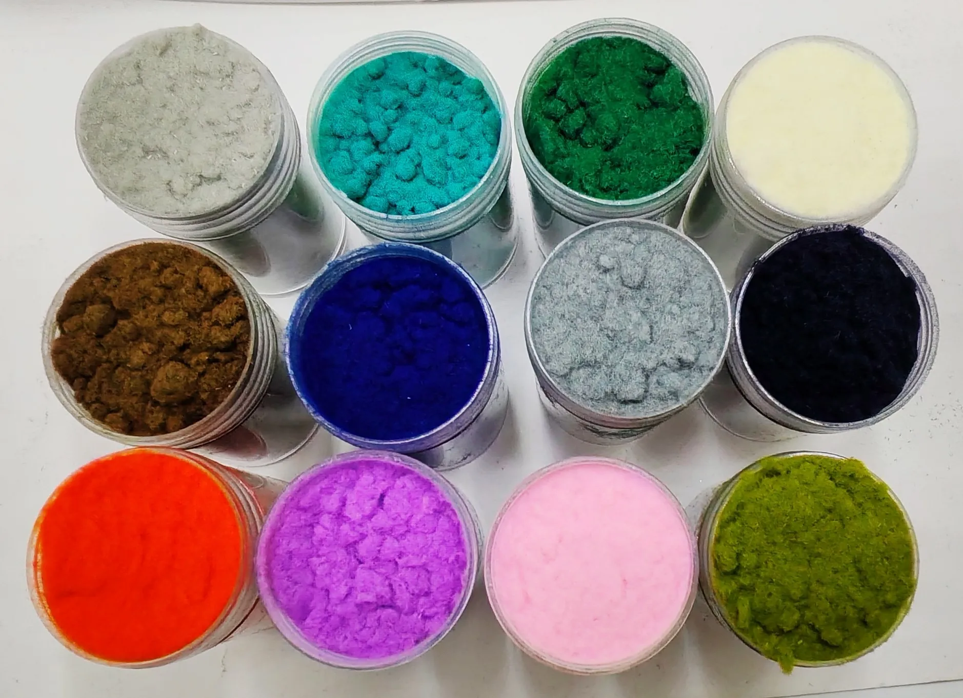 12 Colors 3D Candy Manicure Multi-Color Fuzzy Nylon Fiber Flocking Velvet Powder for DIY Nail Art Tips Crafts Glitter Decoration