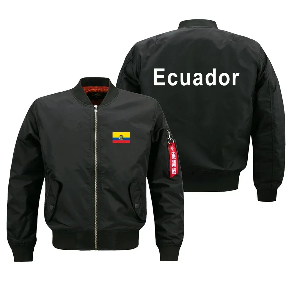 

Funny Ecuador Military Flight Aviation Men Ma1 Bomber Jacket Outdoor Windproof Man Baseball Coats