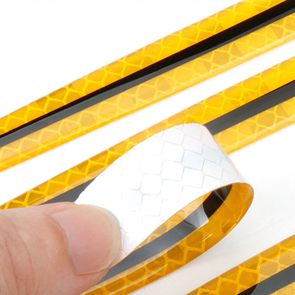 4/8 قطعة جنية مصرى وعاء باب السيارة ملصق مضاد للخدش مقبض الباب تحذير عاكس مقبض الباب الطلاء خدش لينة لاصق فيلم #6