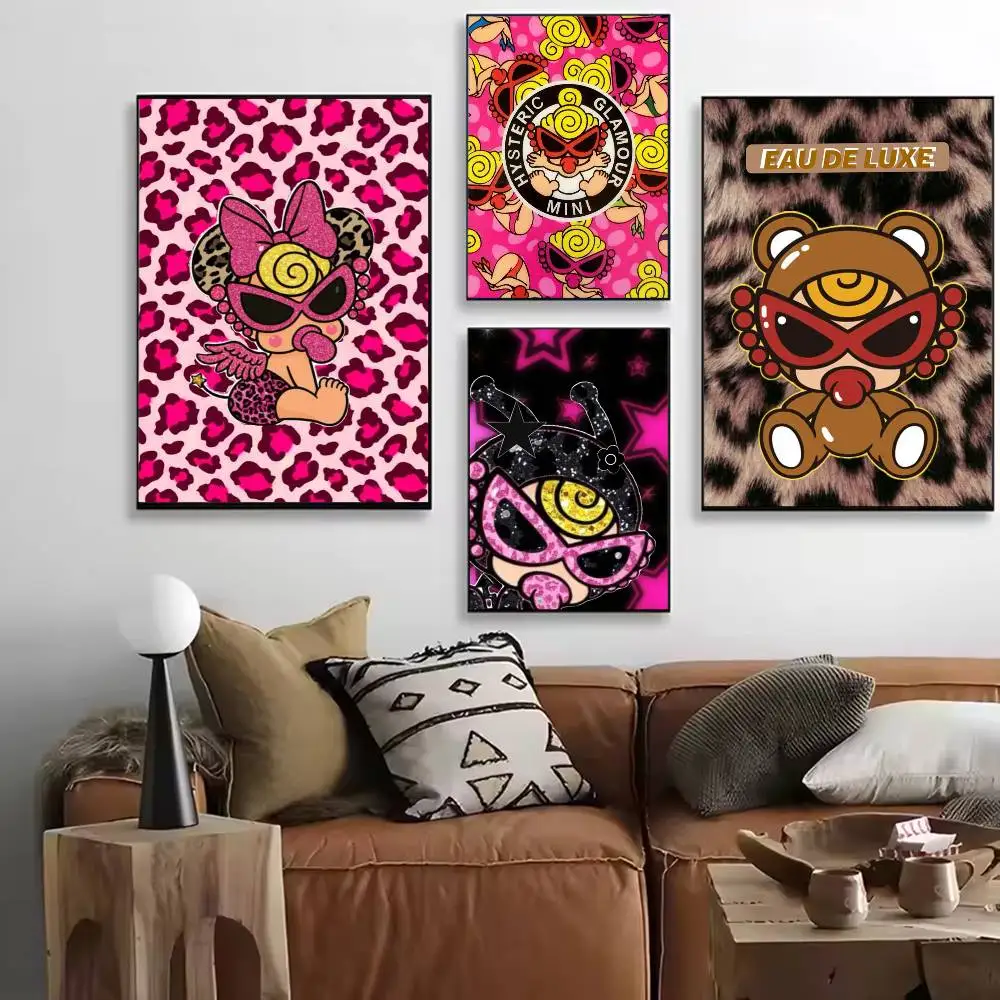 

Hysteric M-ini Poster Versatile HD Waterproof Wall Art Self-Adhesive Decor for Any Space Ideal Gift
