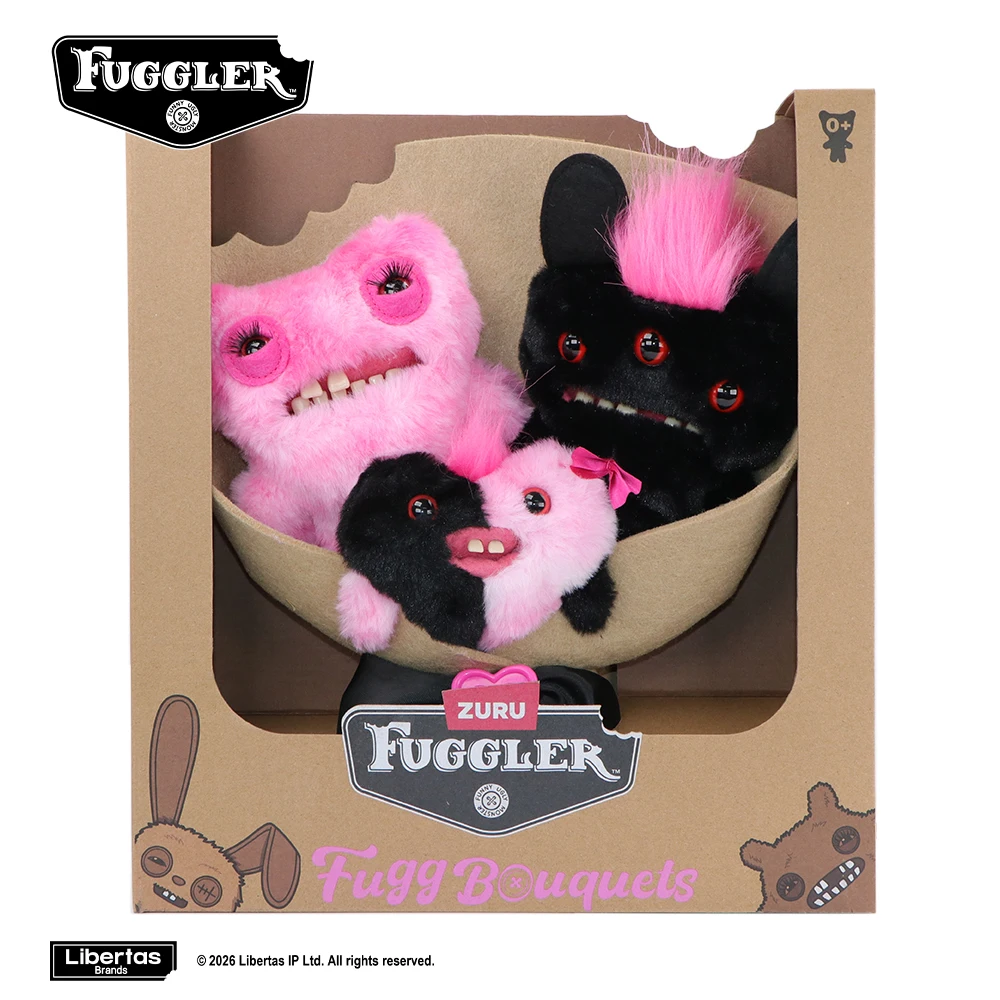 Fuggler Original Plush Toys FUGG Bouquets Teeth Monster Graduation Flowers Stuffed Peluche Dolls Valentine's Day Gift