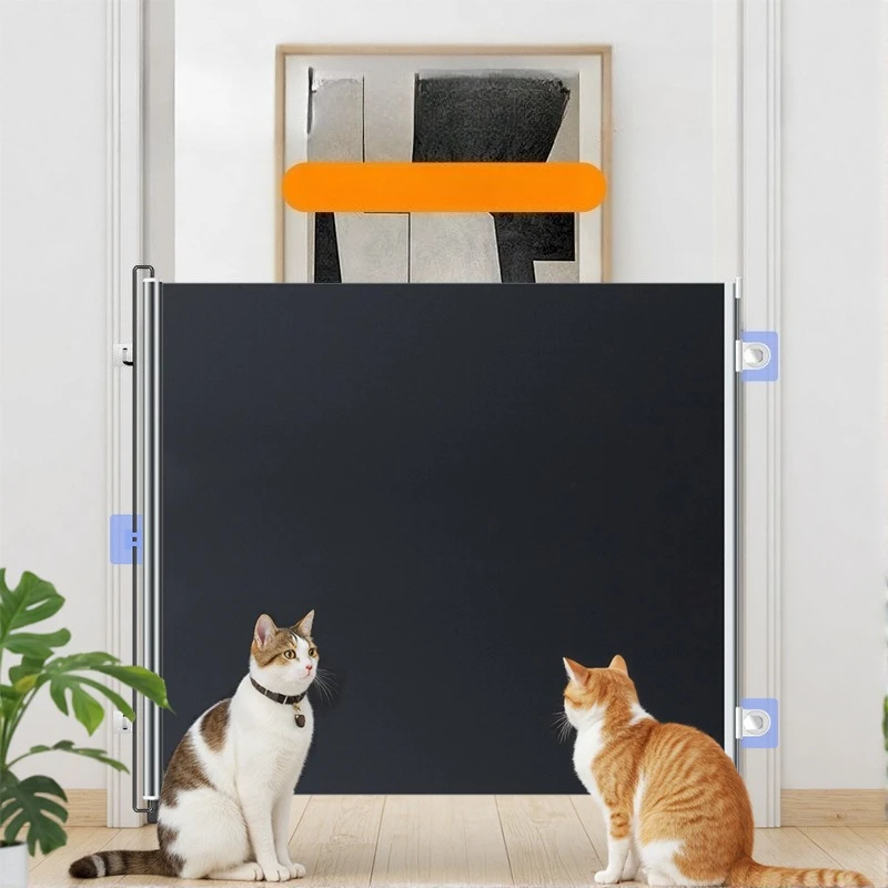 

Pet Blocking Automatic Retractable Cat Barrier Without Punching Cat Fence Valla Gatos Red Para Gatos고양이 울타리 방지망