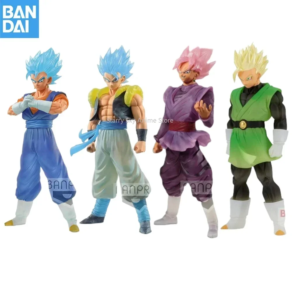 Bandai Original Anime Dragon Ball Banpresto CLEARISE Z Gogeta Son Gohan Vegetto Vegeta IV Son Goku Action Figures Model Toy Gift