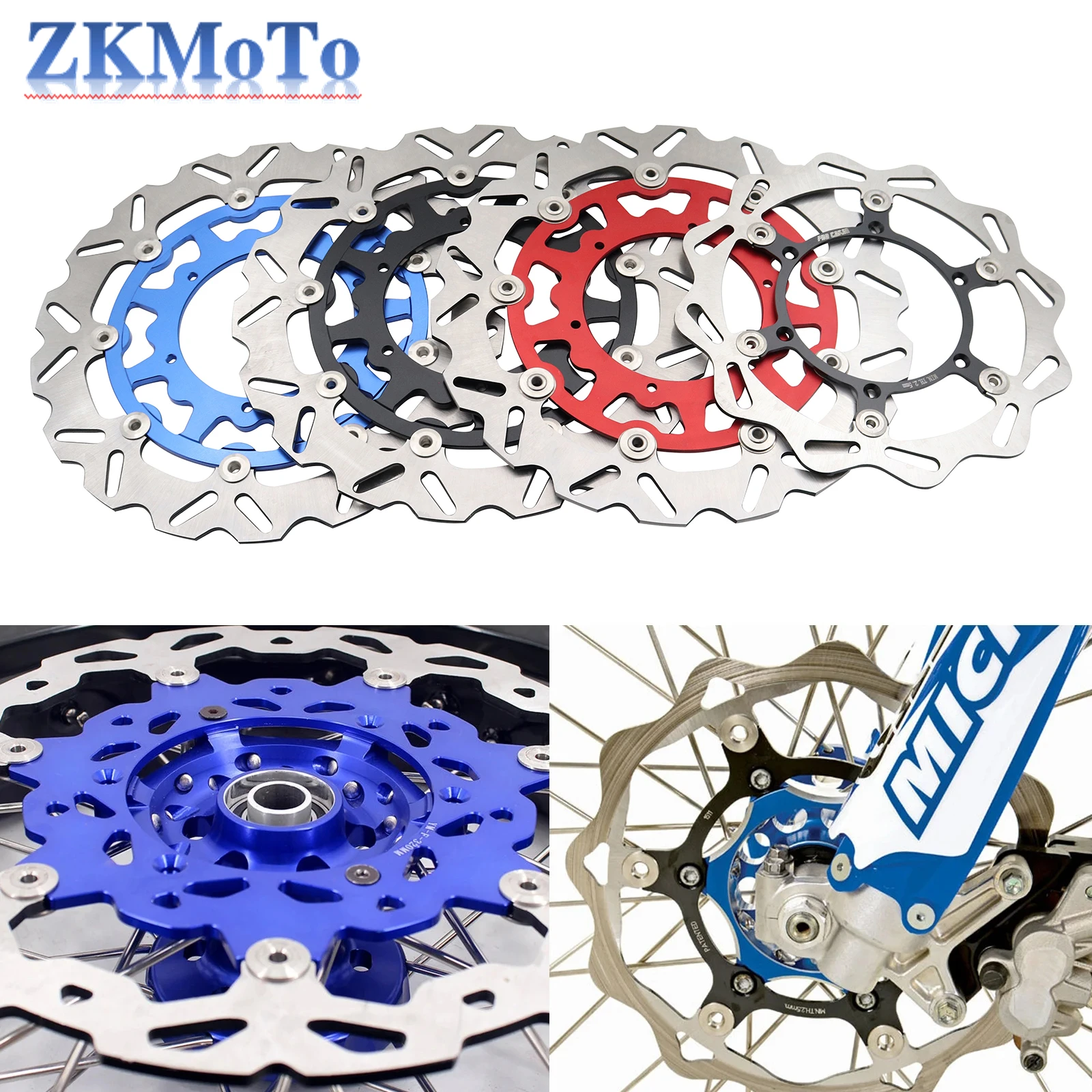 Motorcycle 270mm 320mm Front Floating Disc Brake Disc For YAMAHA WR125 WR250 WR250F WR400F WR426F WR450F 1998 1999 2020 2021