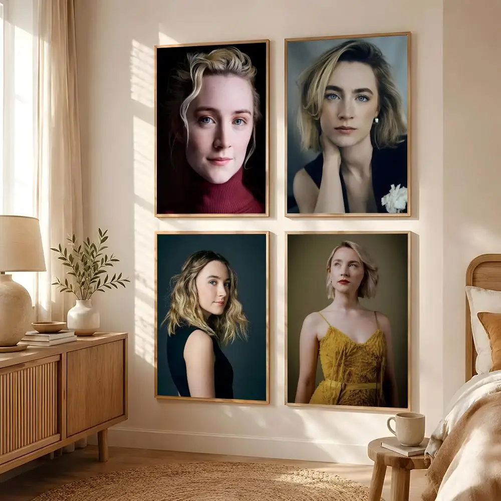 S-Saoirse Ronan Poster Poster All-match HD Waterproof Self-Adhesive Wall Art Sticker For Home Bedroom