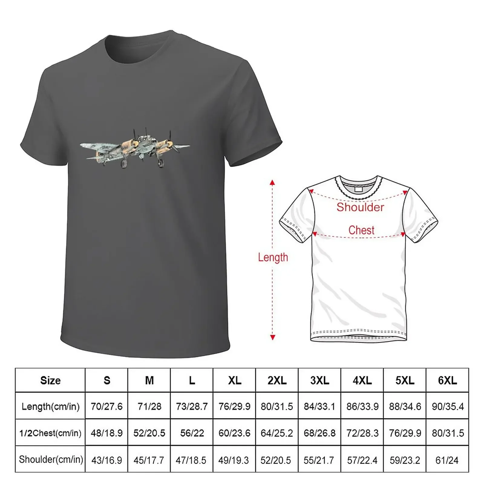 Junkers Ju 88 Bomber Airplane T-Shirt animal prinfor boys tops big and tall t shirts for men