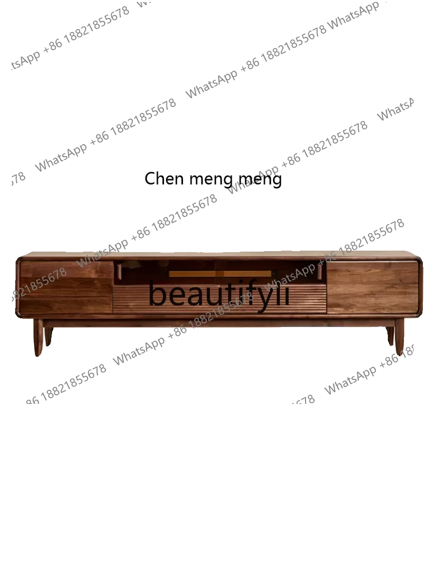 

2003North American black walnut Japanese solid wood TV cabinet log living room cabinet simple log