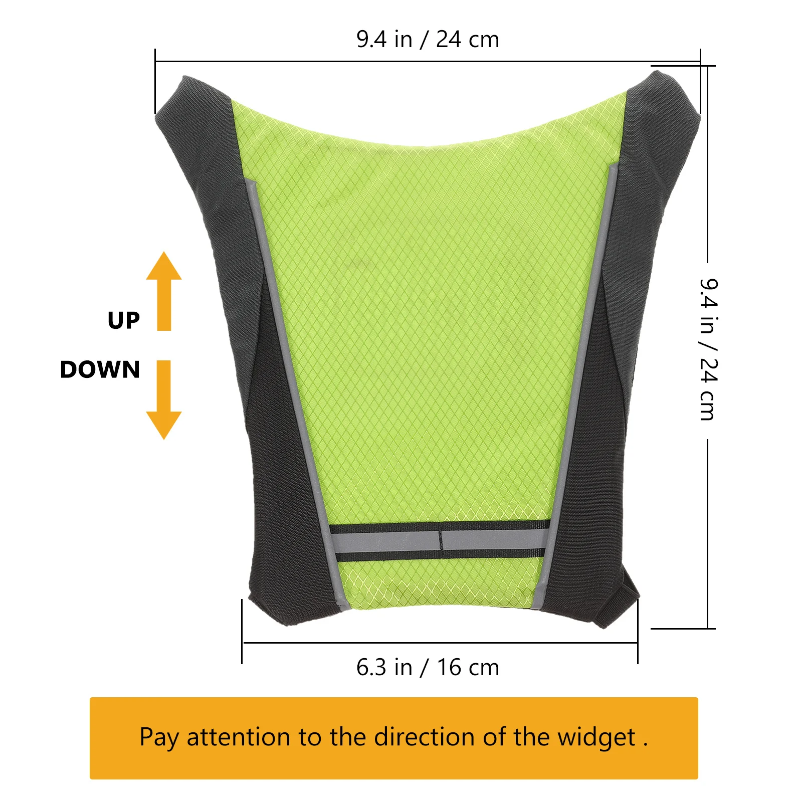Led Turn Signal Saddle Bag Waterproof Cycling Backpack Remote Control Safety Light For Night Riding Yellow-Green Camping