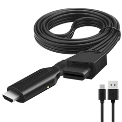 Wii hdmi-kompatibler konverter adapter, wii zu hdmi-kompatibler 1080p konverter kabel ausgang wii2hdmi für nintendo zu smart tv