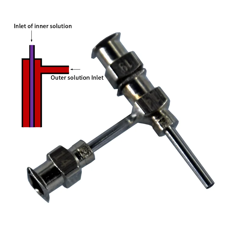 Coaxial Needle for CNC 3D Printing & Electrospinning CNC Machine Tool Accessory Welding Metal Nozzle