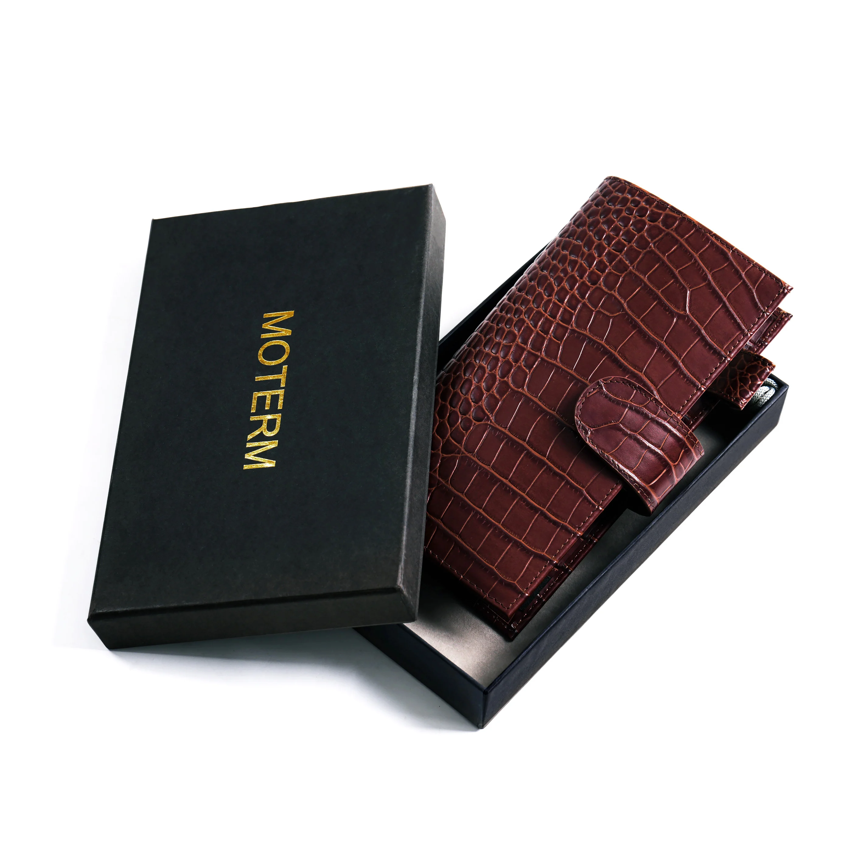 Moterm New Arrival Croc Grain Leather Original Week Cover dla Hobonichi Weeks/ Mega Notebook Leather Diary Planner Organizer