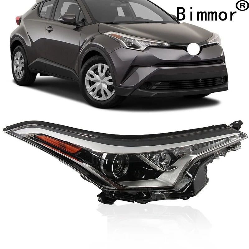 Bimmor 3 Car Headlight for Toyota C-HR 2018 Xenon Head Light USA Version LED Daytime Running Light Headlamp Semi Assembly