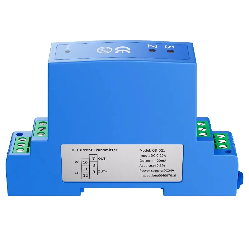 AC 0-5A 0-10A 0-15A to 4-20mA AC DC Current Transformer Sensor 10A to 0-10V 0-5V RS485 DC24V Current Transmitter