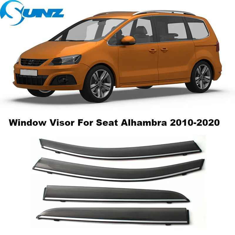 Side Window Visor For Seat Alhambra 2010 2011 2012 2013 2014 2015 2016 2017 2018 2019 2020 Car Weathershield Rain Deflector