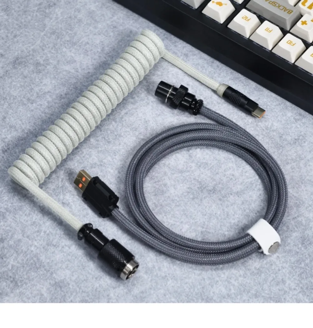 59 Inch/1.5M Aviator Cable USB A To TYPE-C Support 8K Return Rate USB-A Type-C For Magnetic Switch Mechanical Keyboard DIY