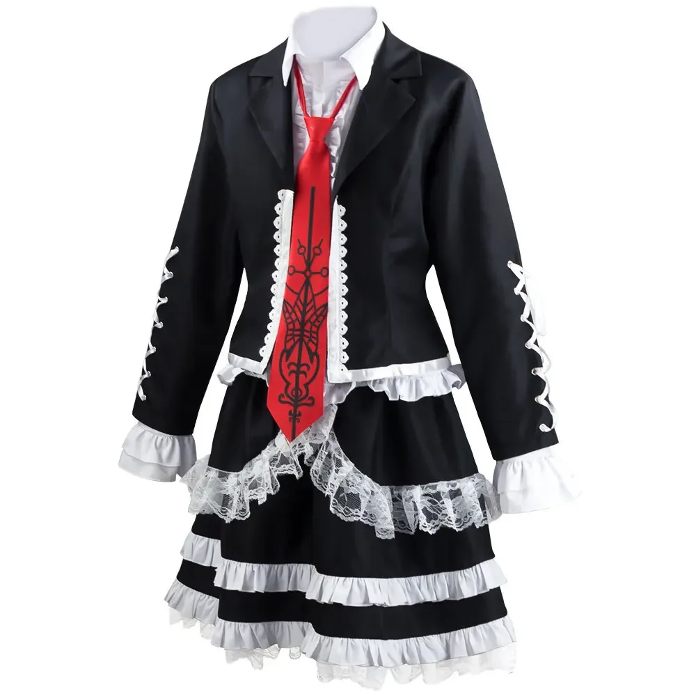 Disfraz de Danganronpa Dangan Ronpa Celestia Ludenberg, disfraz de Cosplay para mujer, disfraz de fiesta de Carnaval y Halloween