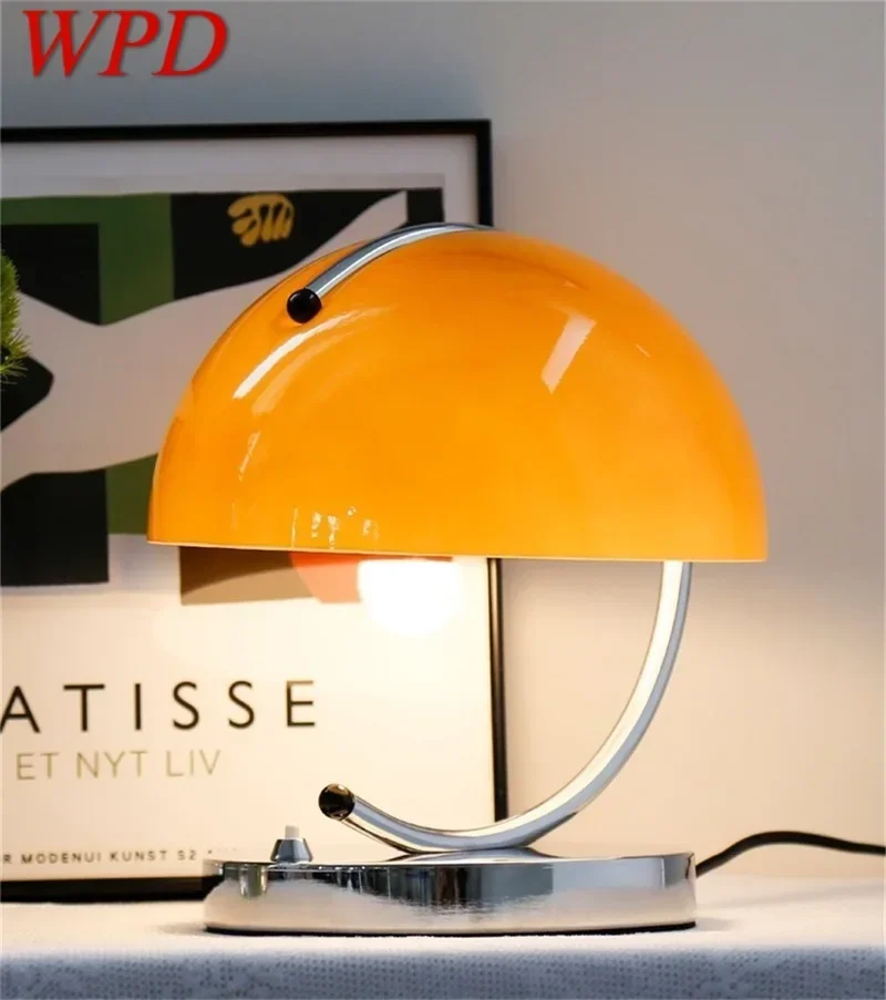 Winfordo Glass Table Lamp Italy Post Modern Desk Lamp for Bedroom Bedside Living Room Study Reading Stand Lamp Home Decor