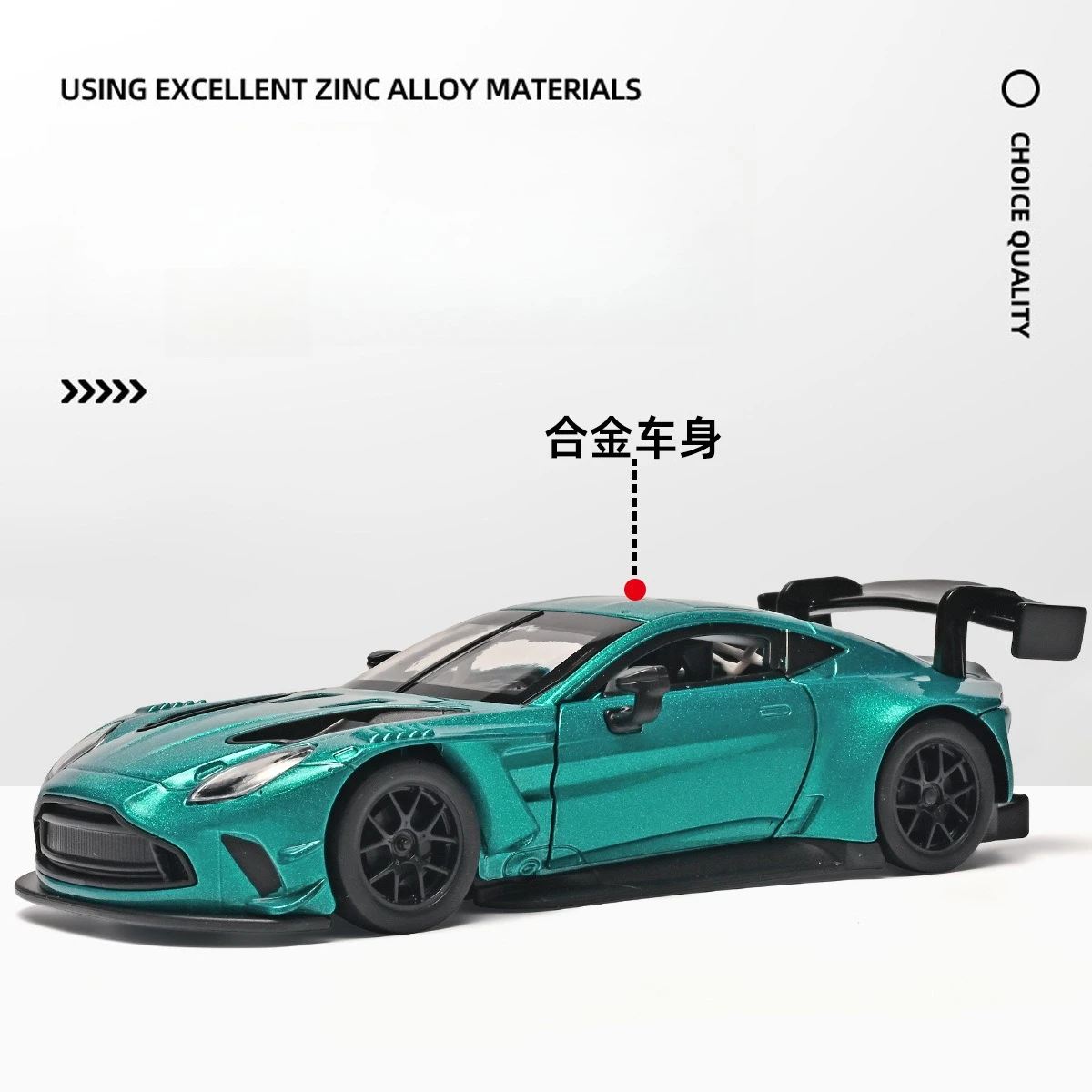 1:31 Vantage GT3 2024 Sports Car Model Simulation Diecast Alloy Toy Model Car Hobby Collection Gift Decoration
