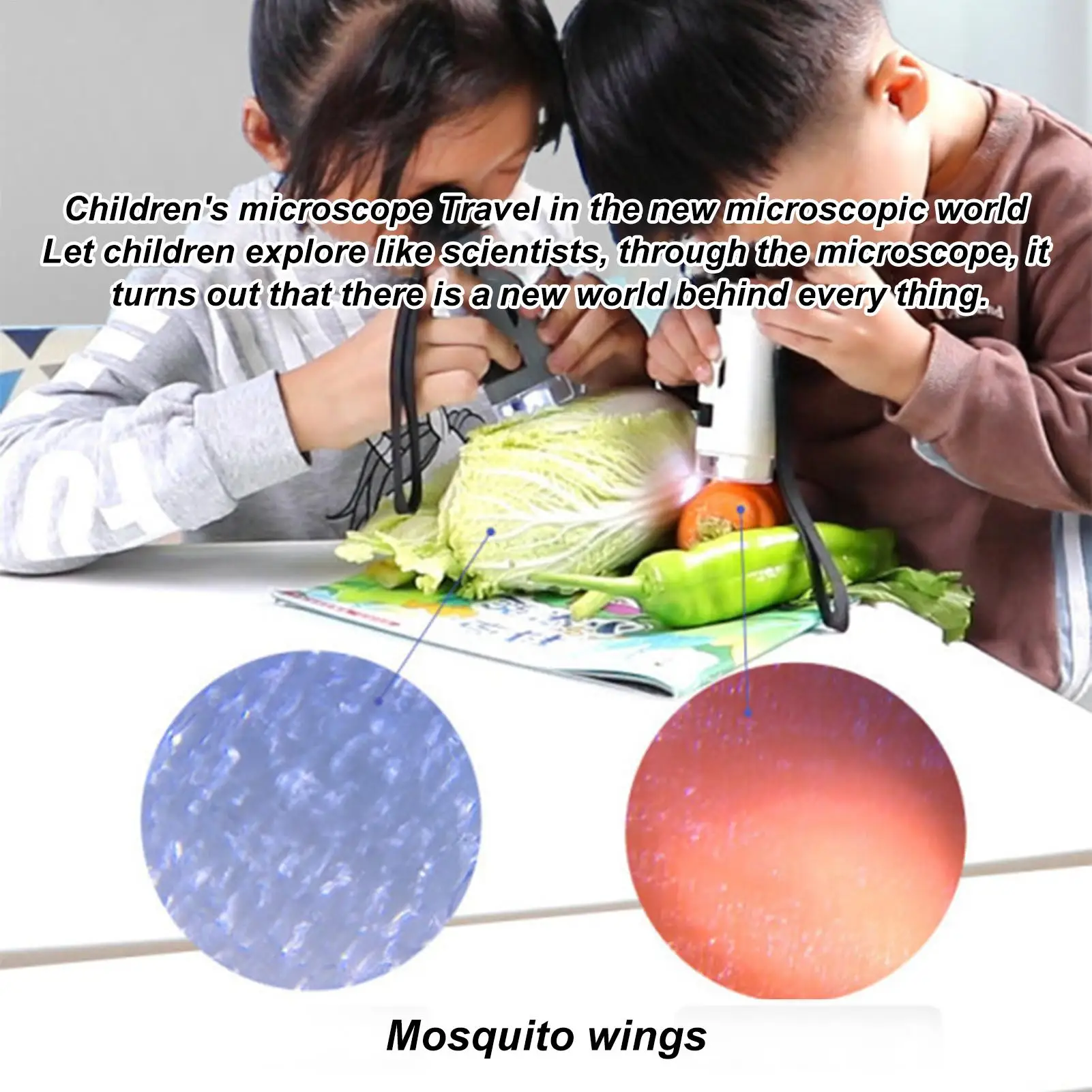 Handheld Microscope For Kids 100X Magnification Science Toy Pocket Microscope Educational Science Toy Science Learning Outdoor