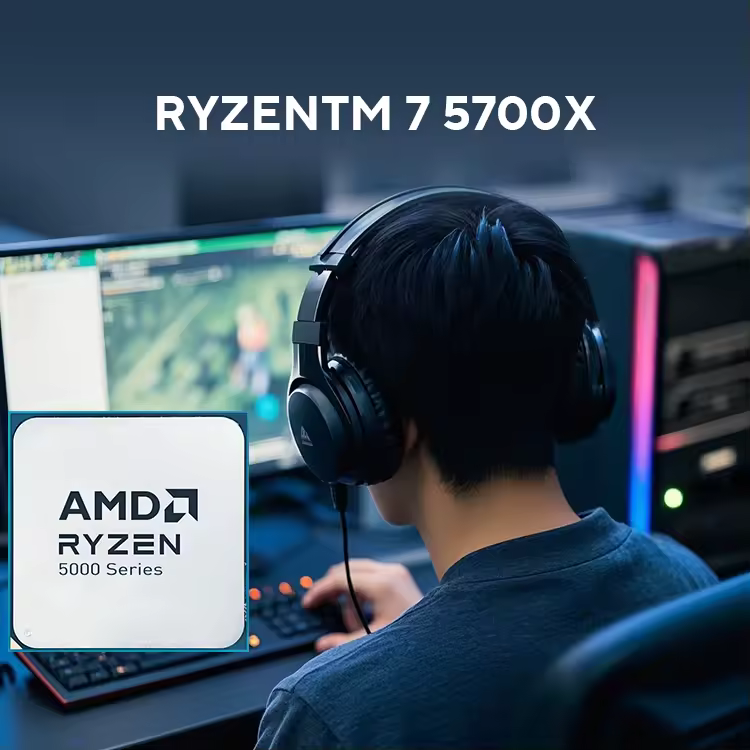 AMD Ryzen 7 5700X R7 5700X 3.4GHz 8-Core 16-Thread PCIE4.0 65W CPU Processor 7NM L3=32M 100-000000926 LGA AM4 No Fan - AliExpress 