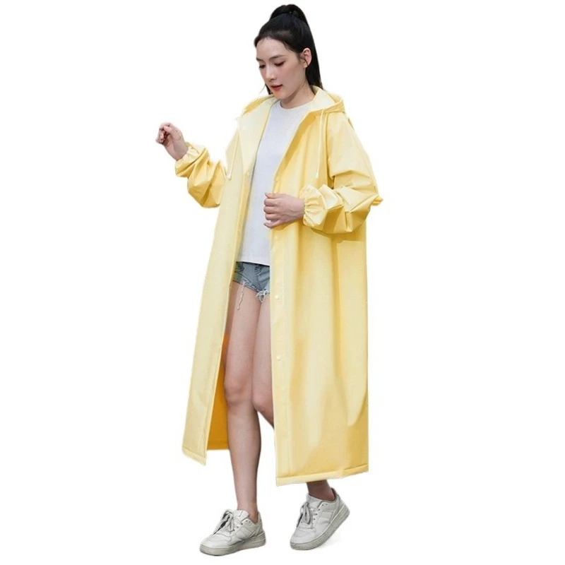 Mode femmes homme imperméable épaissi imperméable vêtements adulte Camping réutilisable Poncho vêtements de pluie chaud EVA manteau de pluie couverture de pluie