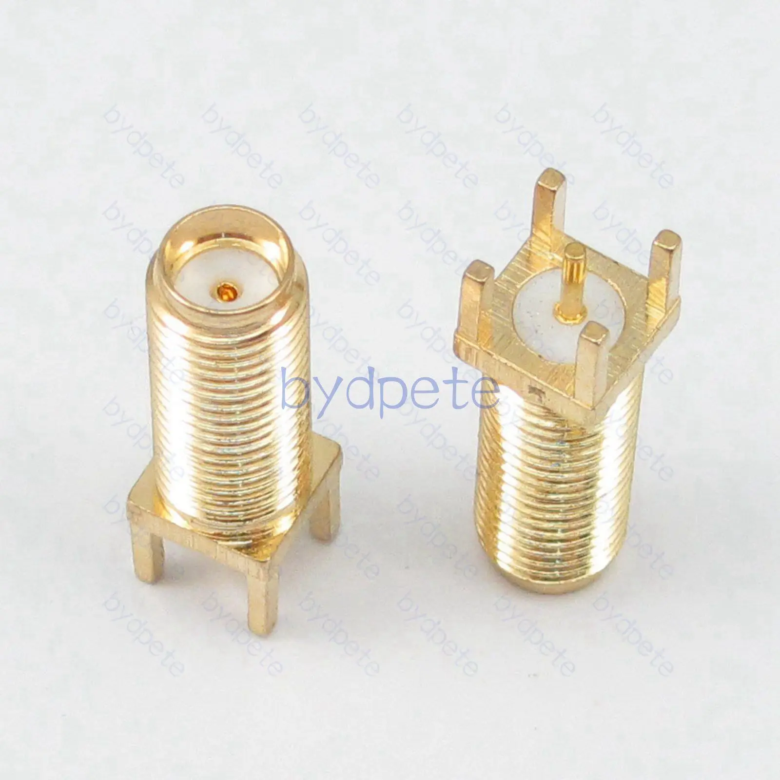 

SMA Female PCB Solder Straight Connector Panel Mount Square Equally RF 14.4mm in