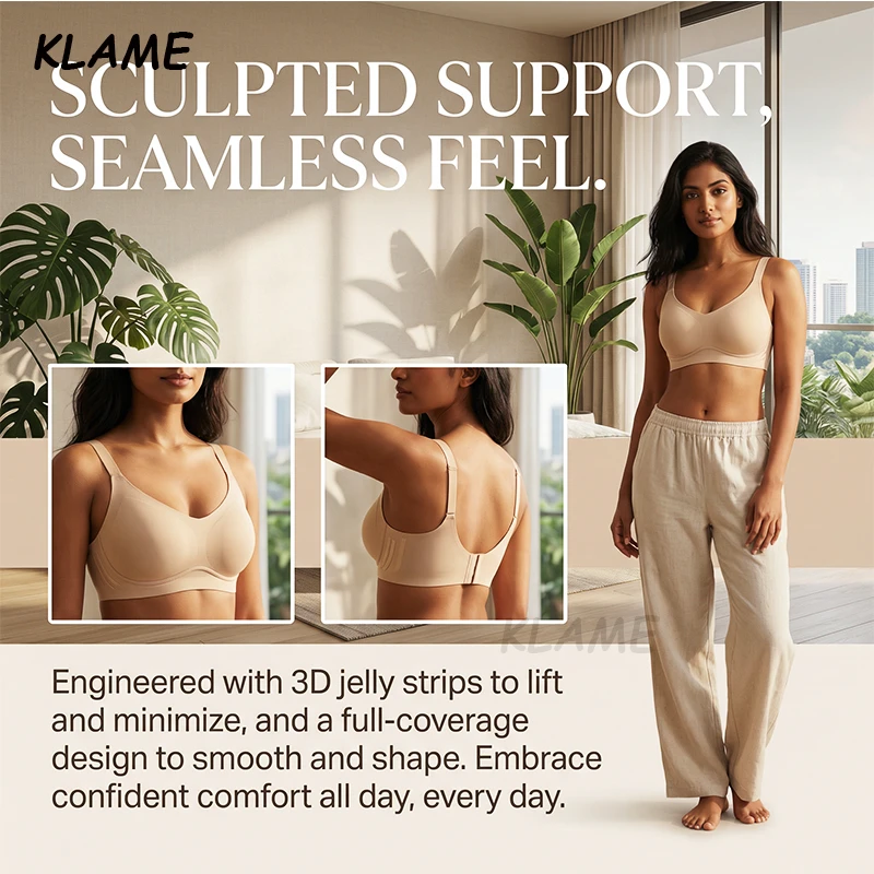 KLAME M-5XL Sujetador Push-up  - Cotton Bra Everyday reseña y precio