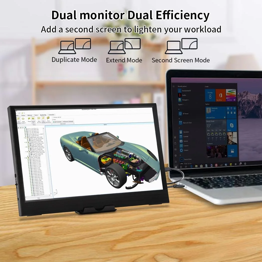 11.6 بوصة المحمولة Monito HDR 16:9 الضوء الأزرق المنخفض مع فتحة VESA لـ XBox PS4 / 5 التبديل الهاتف الخليوي الكمبيوتر المحمول تمديد