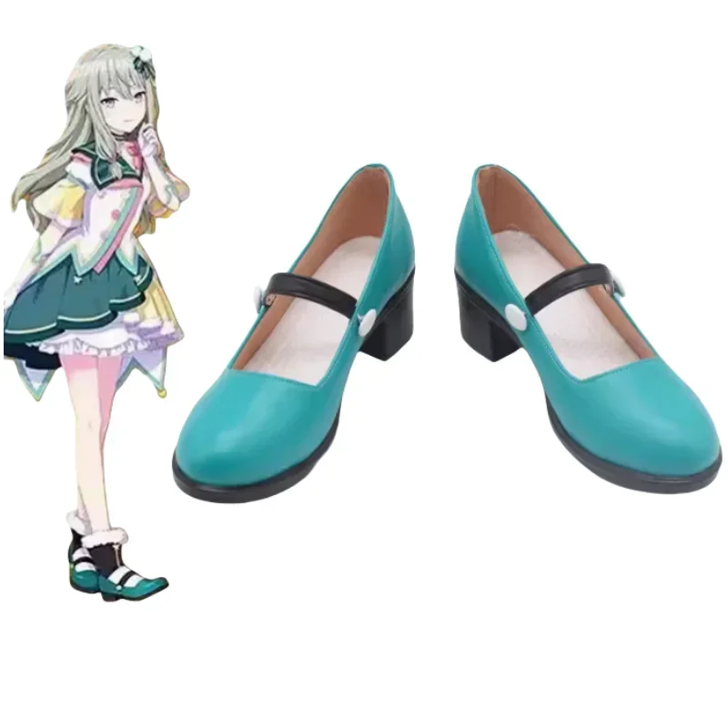 Proyecto Sekai colorido escenario Kusanagi Nene Cosplay Halloween juego de rol zapatos verdes mujeres niñas Anime cómic exposición aniversario
