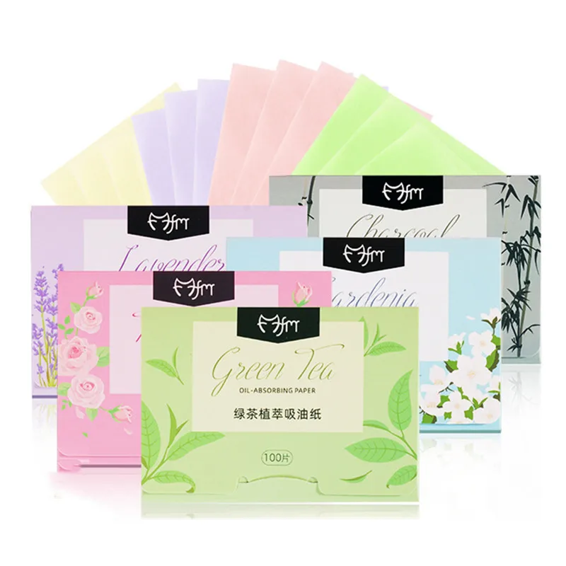 80pcs Protable Face Oil Blotting Paper Matting Face Wipes Facial Cleanser Oil Control Oil-absorbing Face Cleaning Tools New