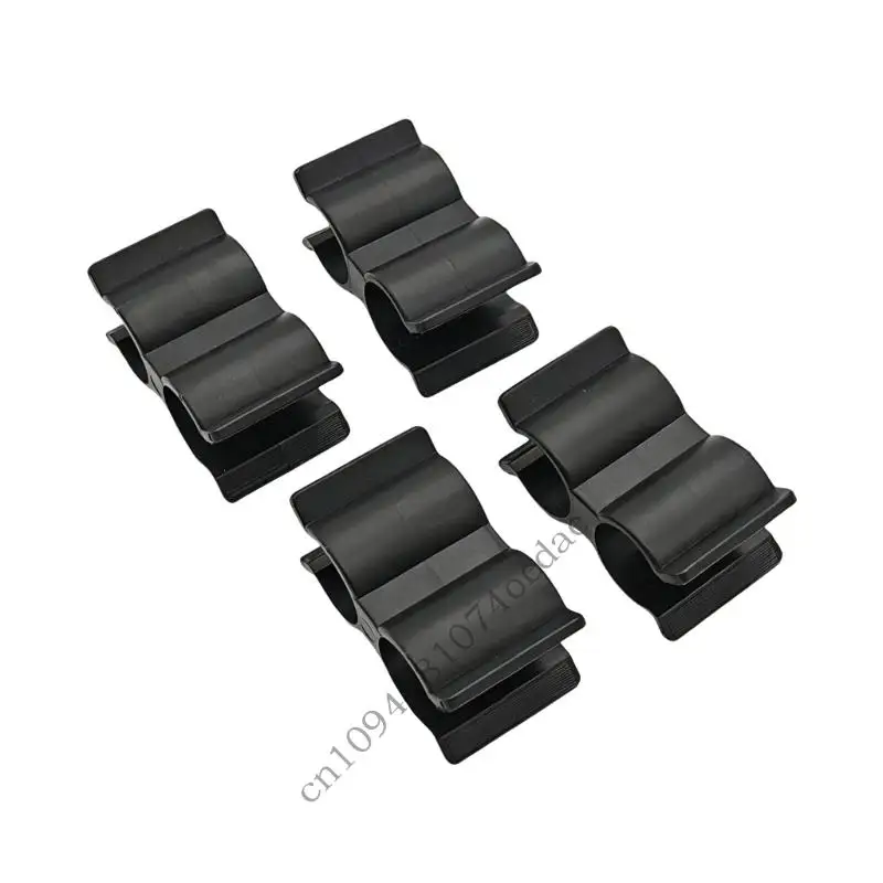 Boat Line Mounting Clamp Bimini Boat Clip Set Black Nylon Two Tube Hardware for 7/8 to 1inch Diameter Tube