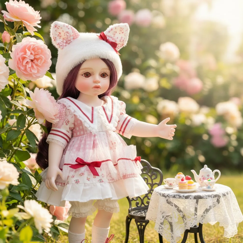 

Cloveray 18 Inch Full Body Vinyl Realistic Vinyl Doll Super Kawaii Vinyl Doll Modern Lolita Style Doll Handmade Toys Kid Gifts