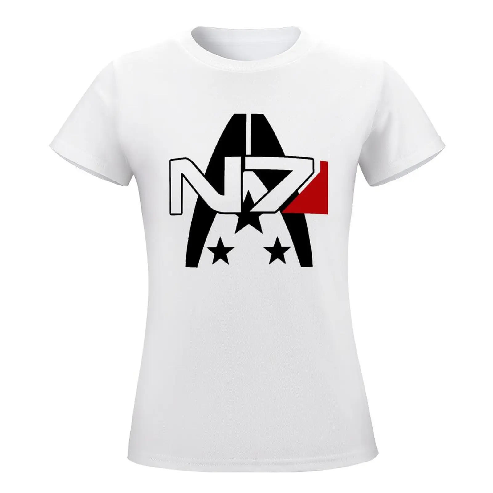 Mass Effect N7 Alliance Tee Classic For Y Top Tee Funny T-shirt Round Neck Campaign  Funny Vintag Travel