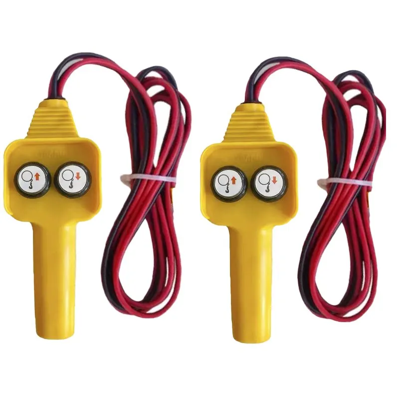 Car crane handle switch 12V/24V electric winch hoist small crane up and down button remote control