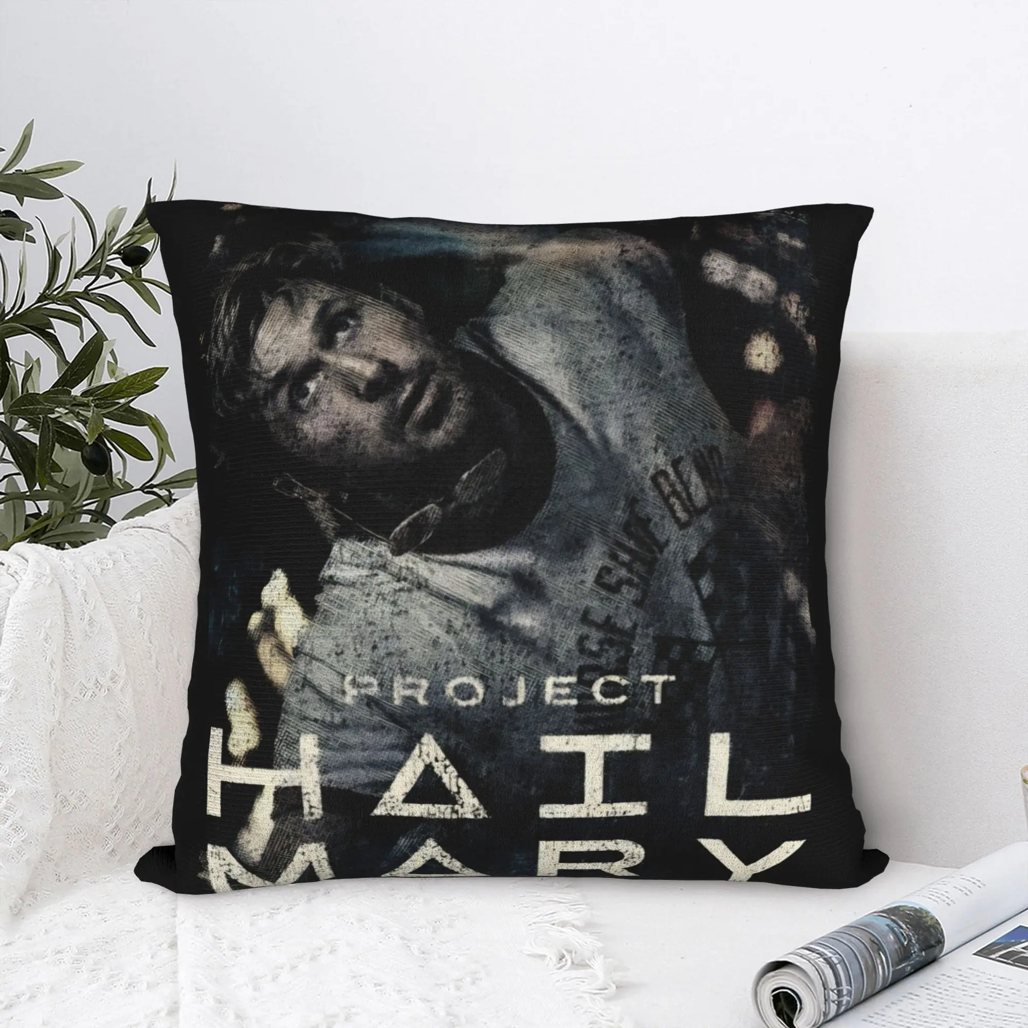 Project Hail Mary Pillow Cover  Kawaii Pillow Case For Living Room Bed Chair Graphic Cushion Cover Gift