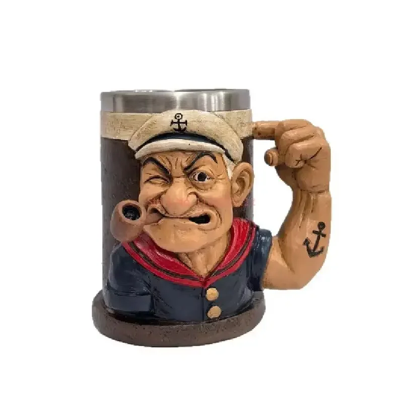 ثلاثية الأبعاد Popeye قوة القدح المنزل فنجان القهوة الديكور قوية بحار هدية جديد وصول شخصية كرتونية لعبة الشكل تحصيل العنصر #5