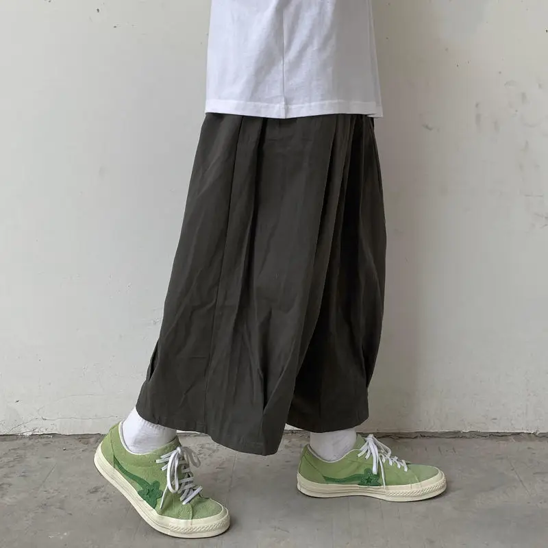 Summer Loose Solar System Thin Octagonal Pants Classic Hip Hop Street Casual Handsome Trend Solid Color Male Trousers 2023