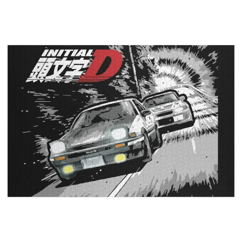 

Initial D - Mountain Drift Racing Tandem AE86 vs EVO 6 Jigsaw Puzzle Custom Kids Toy Photo Personalized Gifts Animal Puzzle