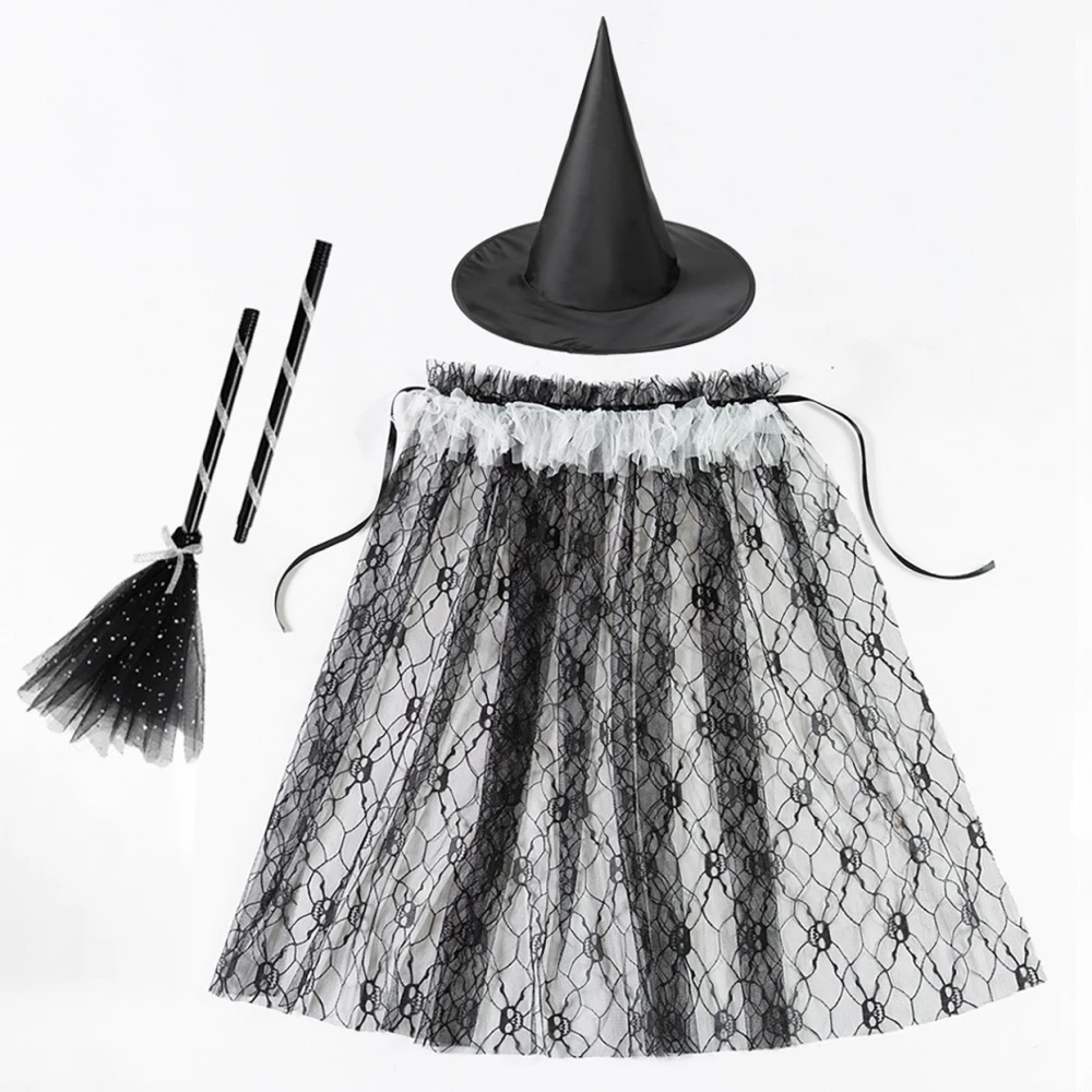 

Witch Cloak loween Performance Costume Role-plang Outfit for Kindergarten Children's Stage Wear Festival Theme