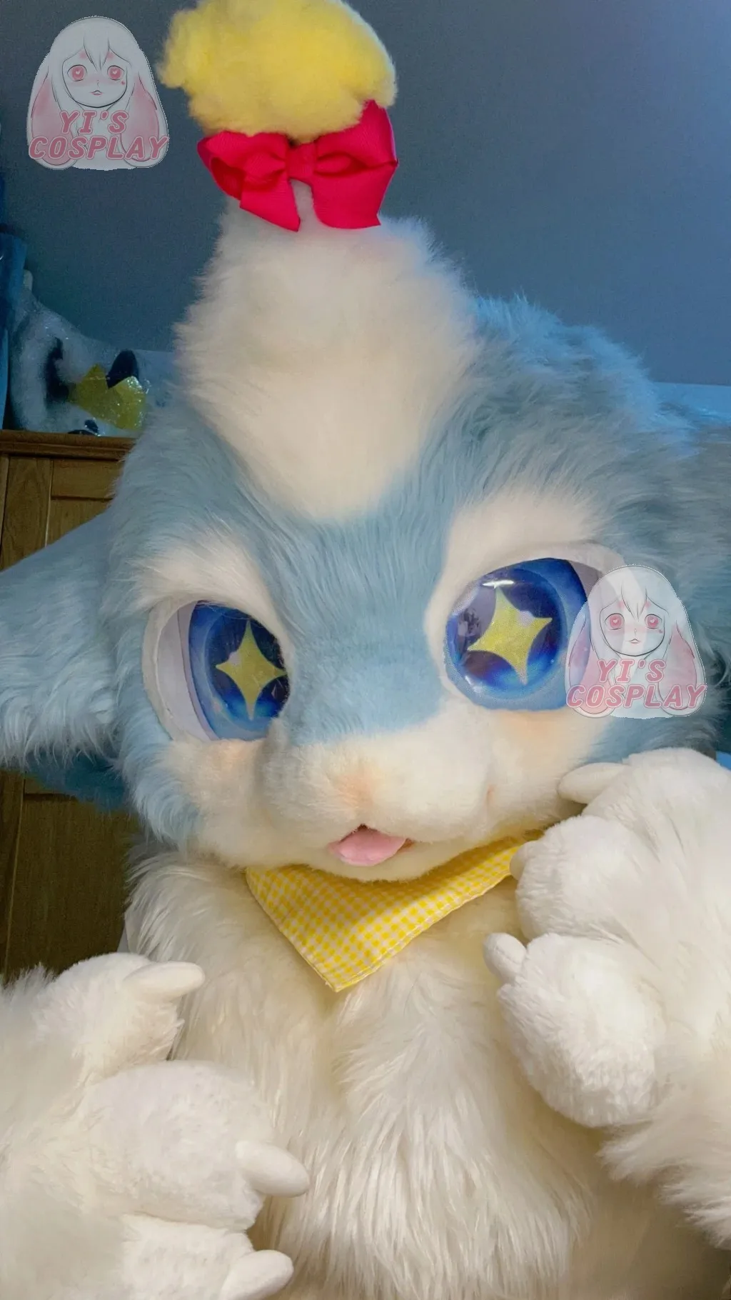 

Yis косплей на заказ пушистая голова голова кигуруми косплей Kemono Fursuit гарнитуры ручной работы Beast индивидуальный меховой костюм Kemono голова